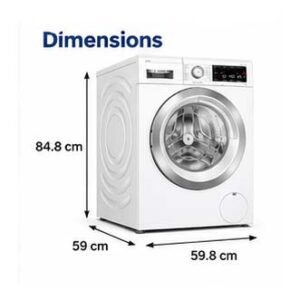 Bosch Series 8 Used Washing Machine 9 Kg, 1400RPM, i-DOS, EcoSilence Drive, AllergyPlus, HygienePlus, Home Connect, White, Model – WAV28KH0GC | 1 Month Brand Warnty  Guaranteed lowest price in UAE.