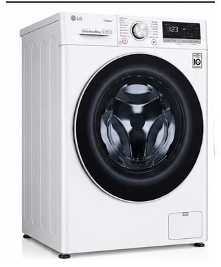 LG 9 Kg Used Front Load Vivace Washing Machine, AI DD, 1400 RPM, Steam, ThinQ™, Turbo Wash, Color White Model – F4R5VYG0W – International Version - Image 5