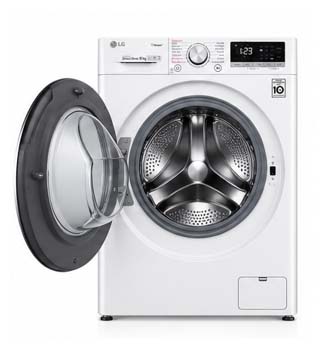 LG 9 Kg Used Front Load Vivace Washing Machine, AI DD, 1400 RPM, Steam, ThinQ™, Turbo Wash, Color White Model – F4R5VYG0W – International Version - Image 4