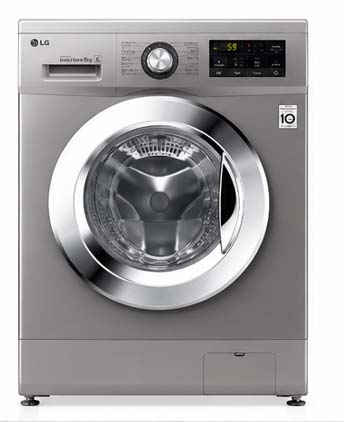 LG 8 Kg Used Front Load Washing Machine, 1200 RPM, Inverter Direct Drive, ThinkQ Smart Diagnosis, Touch Control, Chrome Knob, Color Silver – FH2J3TNG5